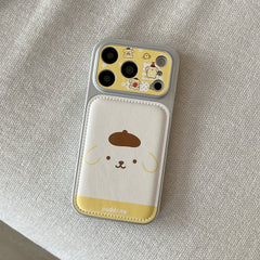 Cute Cartoon Chiikawa & Pompompurin Phone Case for iPhone 13-17 Pro Max
