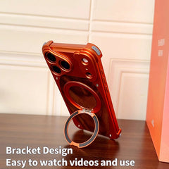 Wood Aluminum Metal Magnetic Case