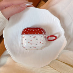 Polka dot bow wings AidPods earphone case