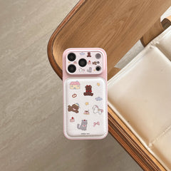 Cartoon House & Little Animals Phone Case for iPhone 13-17 Pro Max