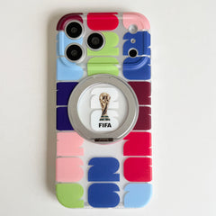 World Cup Series Magnetic Ring Stand Phone Case | Shockproof Protective Cover for iPhone