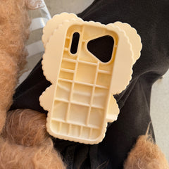 Leopard print bowknot Kitty silicone phone case for iPhone 17