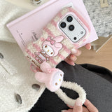Load image into Gallery viewer, Winter plush kitty phone case