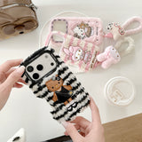 Load image into Gallery viewer, Winter plush kitty phone case
