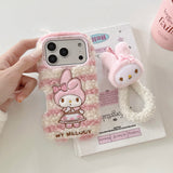 Load image into Gallery viewer, Winter plush kitty phone case