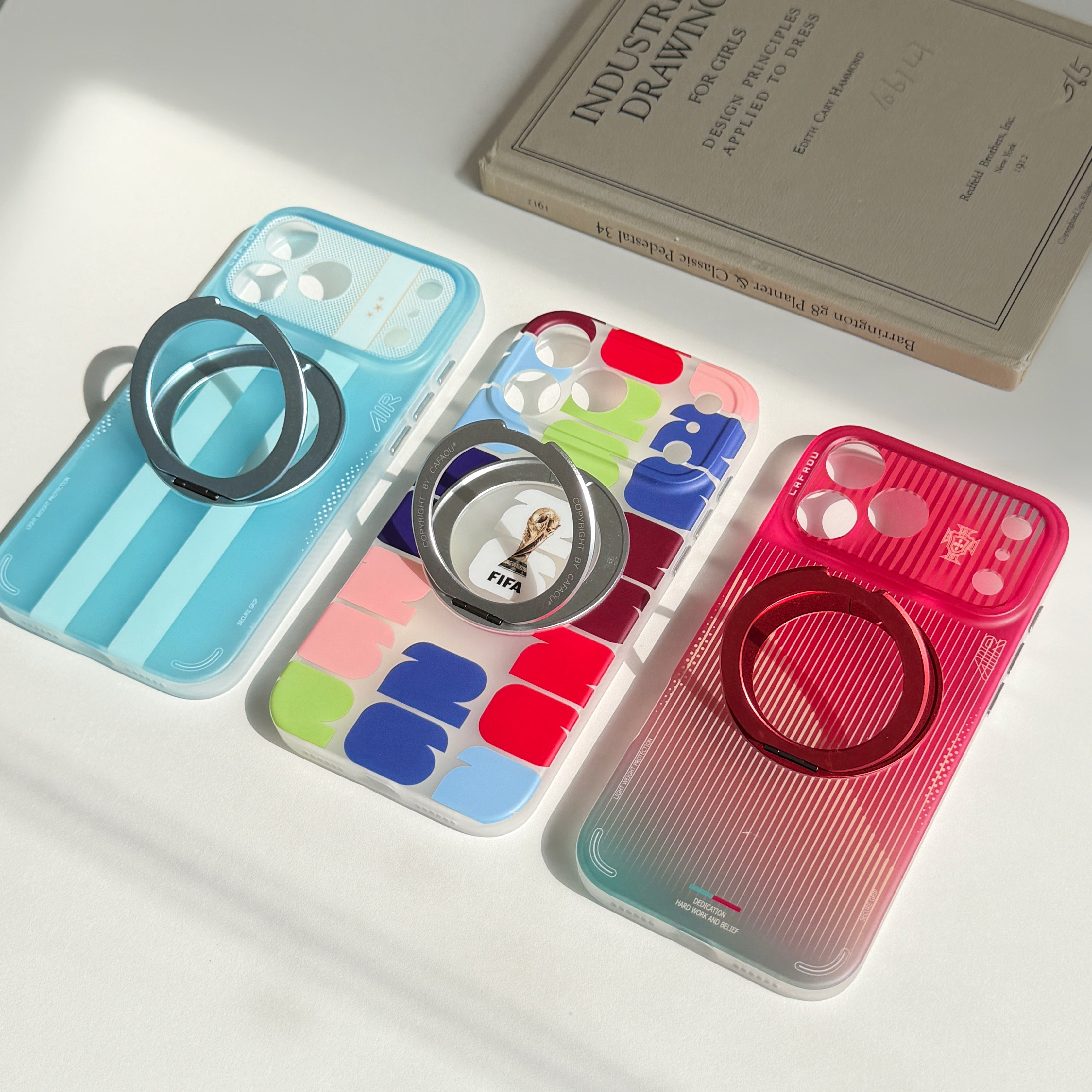World Cup Series Magnetic Ring Stand Phone Case | Shockproof Protective Cover for iPhone