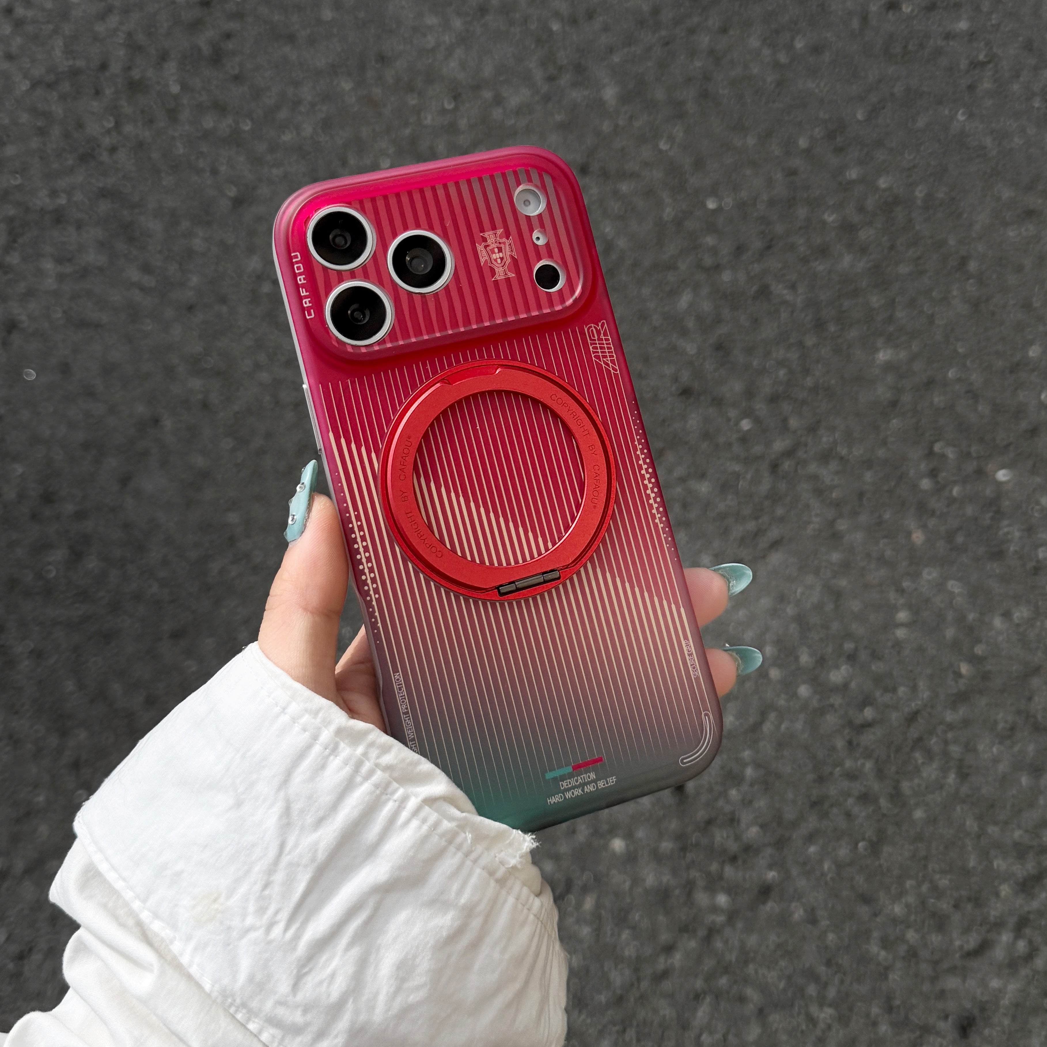 World Cup Series Magnetic Ring Stand Phone Case | Shockproof Protective Cover for iPhone