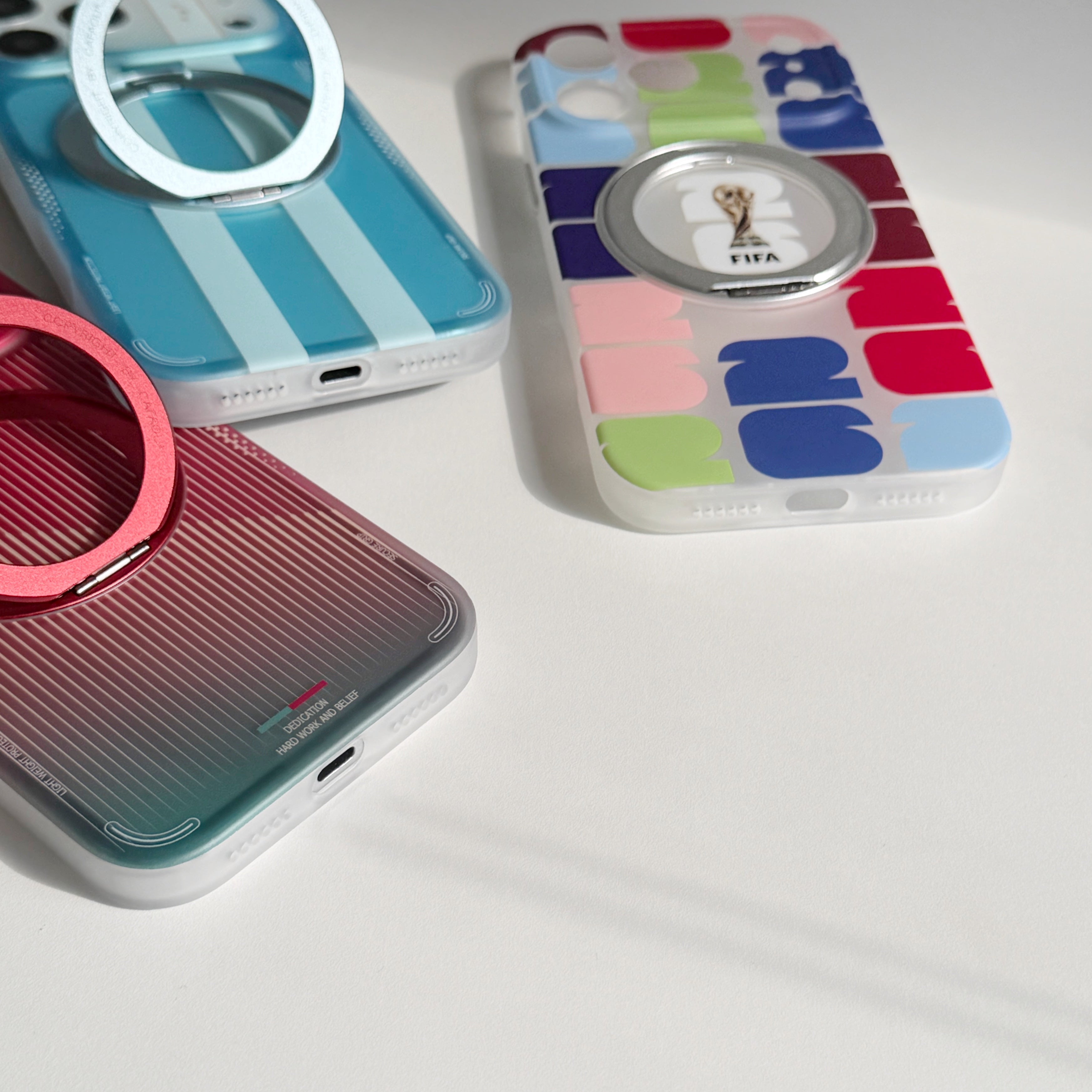 World Cup Series Magnetic Ring Stand Phone Case | Shockproof Protective Cover for iPhone