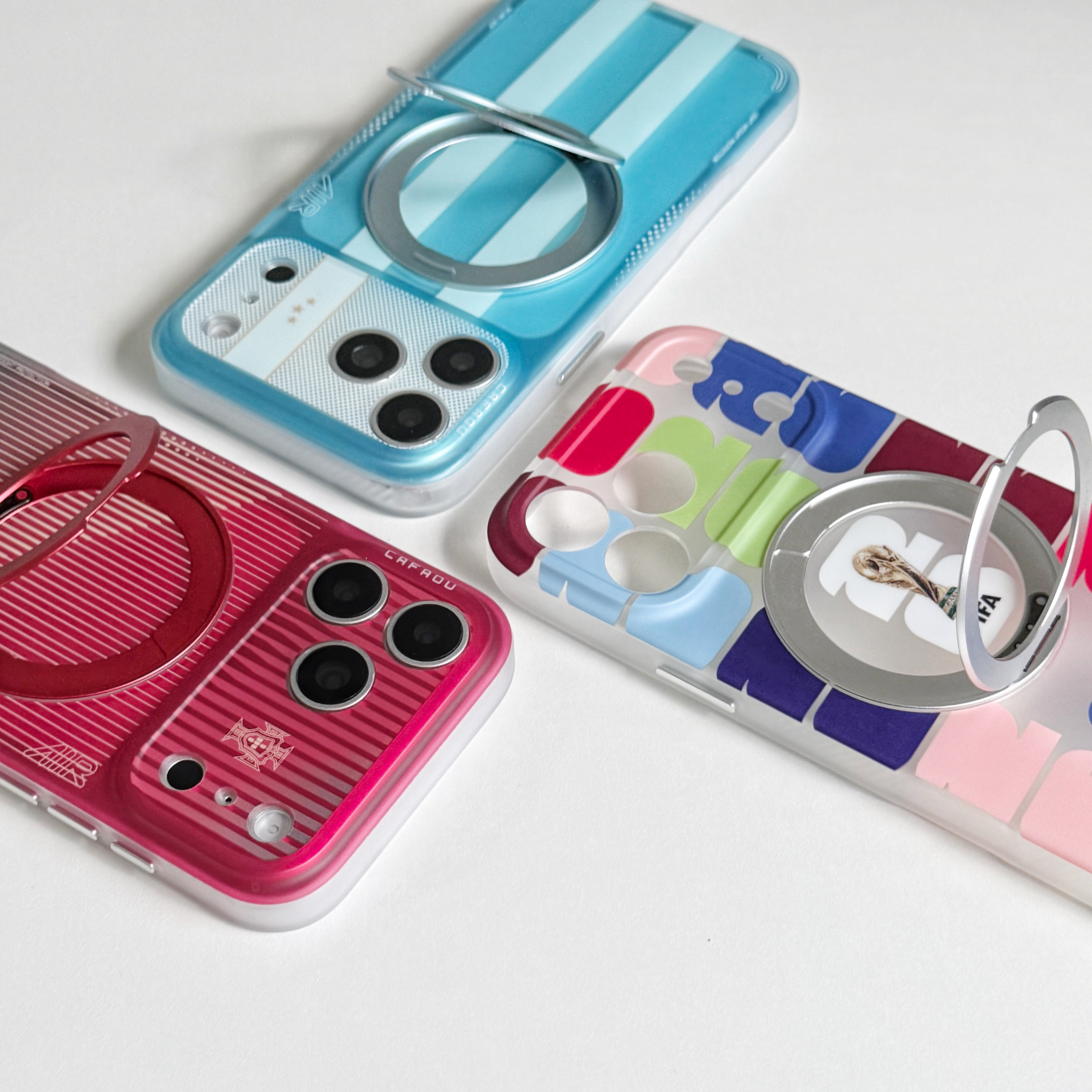 World Cup Series Magnetic Ring Stand Phone Case | Shockproof Protective Cover for iPhone