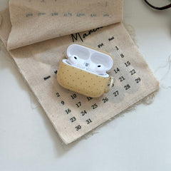 Butter Yellow Polka Dot AirPods Case - For All AirPods Models
