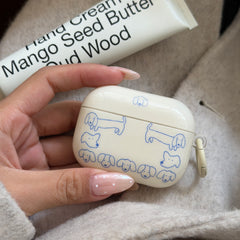 Blue Line Dachshund AirPods Case - For All AirPods Models