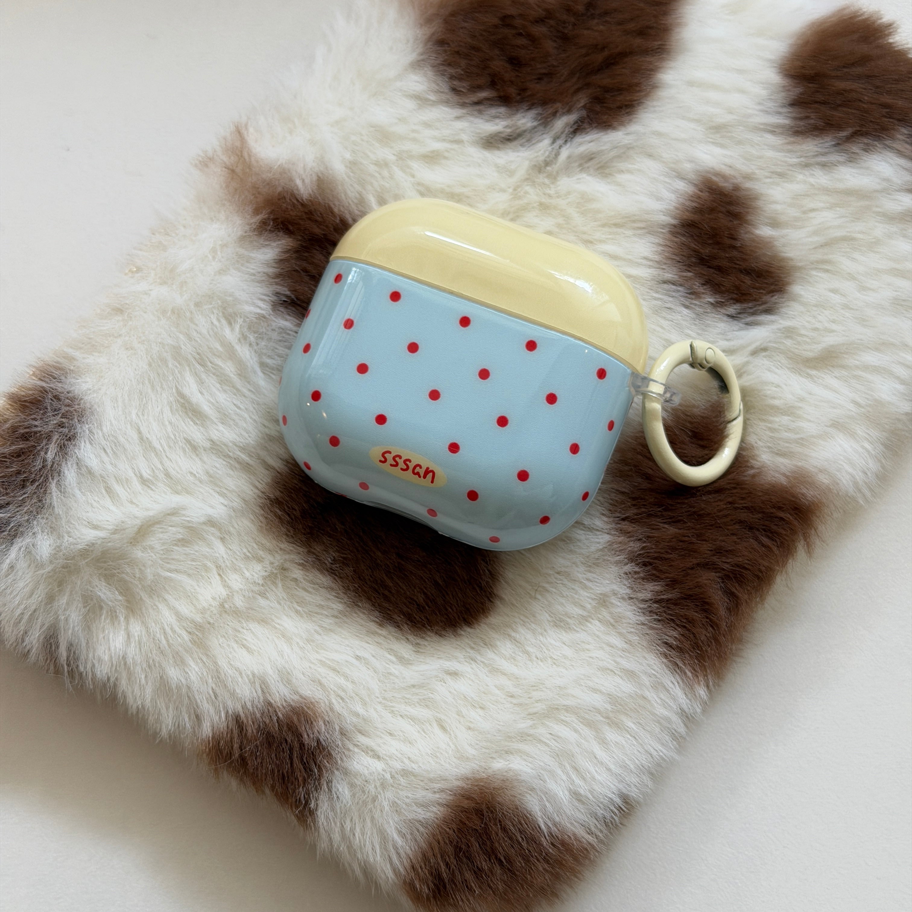 Color Block Polka Dot AirPods Case - For All AirPods Models