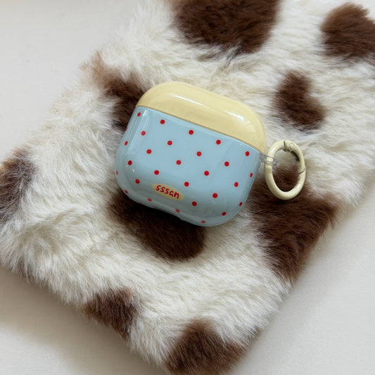 Color Block Polka Dot AirPods Case - For All AirPods Models