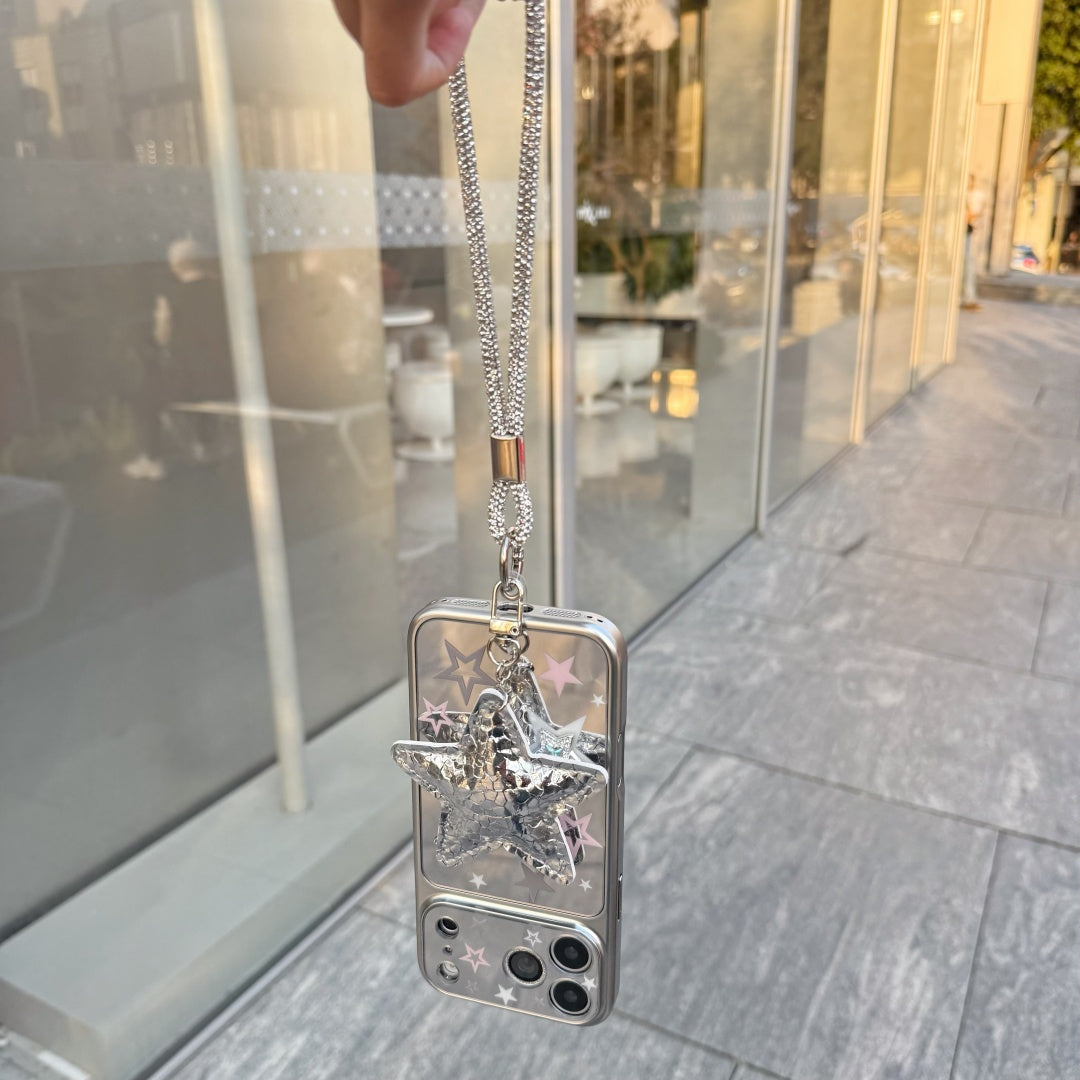 Plated Mirror Finish 3D Star Phone Case for iPhone 13-17 Pro Max