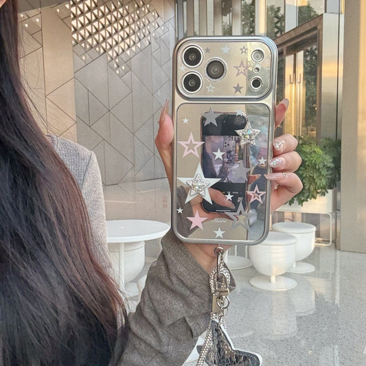Plated Mirror Finish 3D Star Phone Case for iPhone 13-17 Pro Max