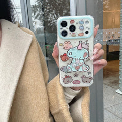 Gilded 3D Animals Shaker Stand Phone Case for iPhone 13-17 Pro Max