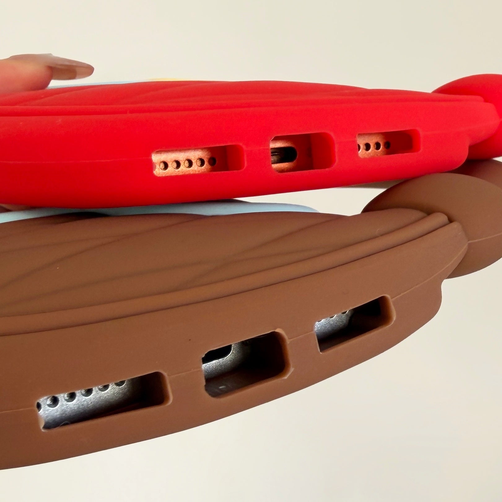 Diamond pattern handbag style silicone phone case for Apple iPhones