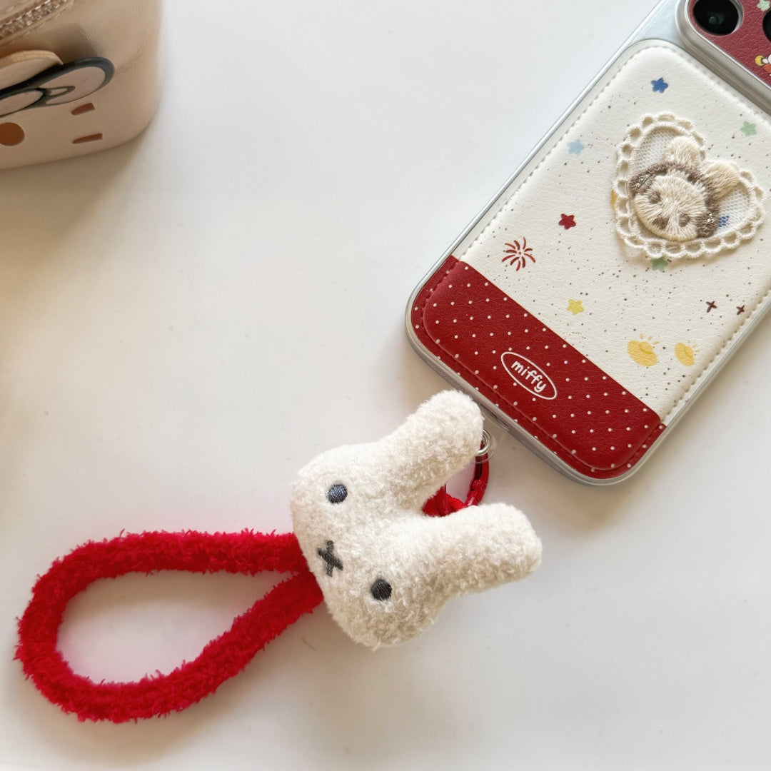 3D Lace Miffy Bunny Phone Case for iPhone 13-17 Pro Max