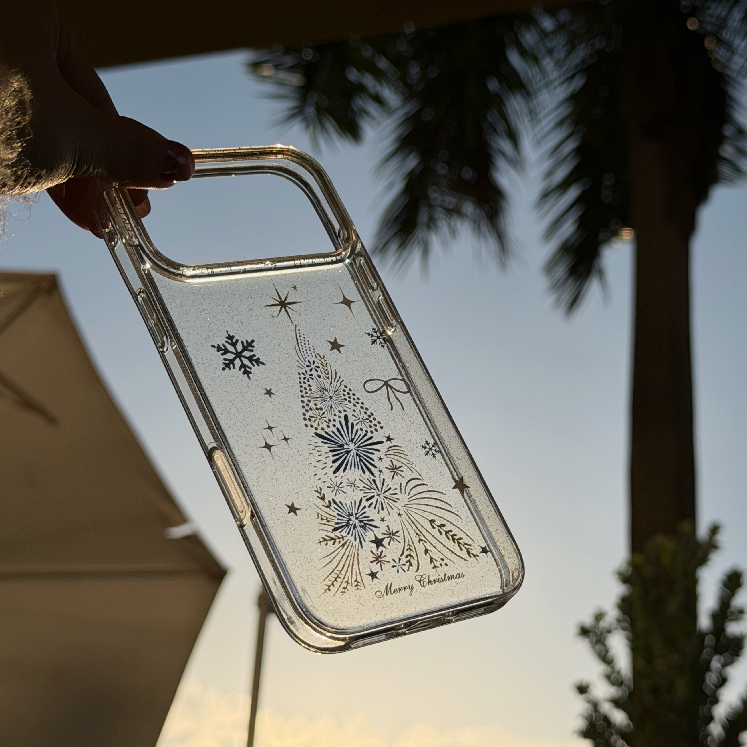 Glitter Christmas Tree Phone Case