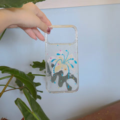 Glitter Gold Lily Phone Case