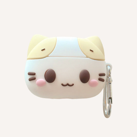 Marshmallow Cat AirPods Silicone Earphone Case