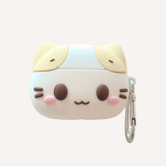 Marshmallow Cat AirPods Silicone Earphone Case