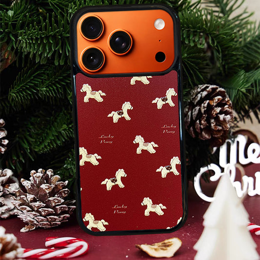 3D Embossed Pony All-Over Print Phone Case for iPhone 13-17 Pro Max