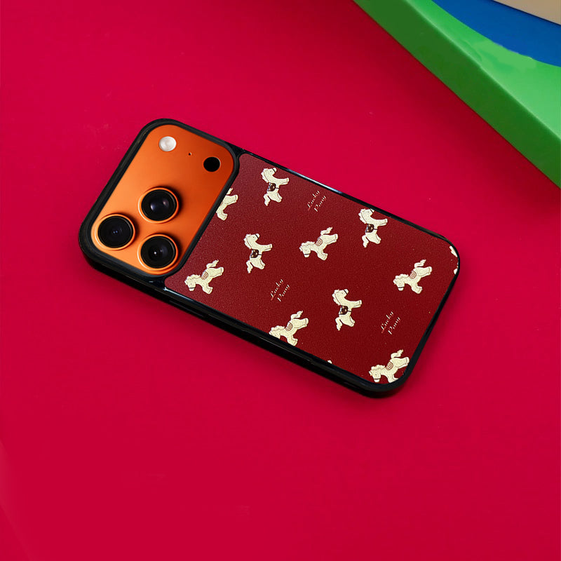 3D Embossed Pony All-Over Print Phone Case for iPhone 13-17 Pro Max