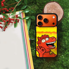 3D Embossed OK Pony Phone Case for iPhone 13-17 Pro Max