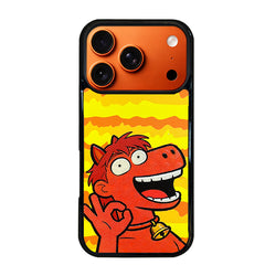 3D Embossed OK Pony Phone Case for iPhone 13-17 Pro Max