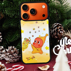 3D Embossed Twinkle Twinkle Star Catcher Phone Case for iPhone 13-17 Pro Max