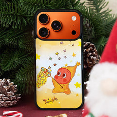 3D Embossed Twinkle Twinkle Star Catcher Phone Case for iPhone 13-17 Pro Max