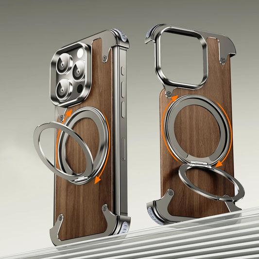 Walnut Wood 360° Stand Cover