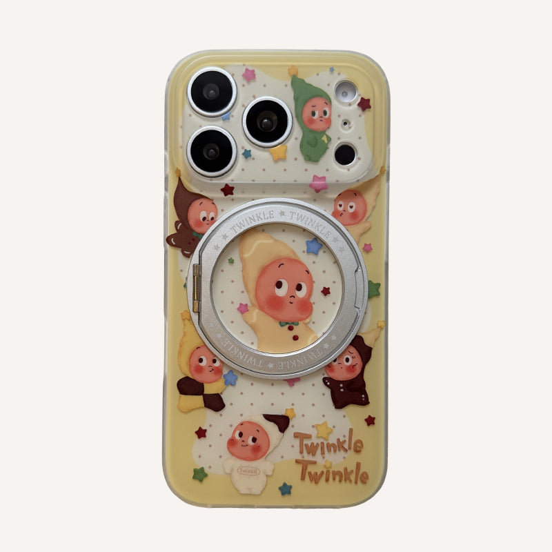 Twinkle Twinkle Apple phone case with stand