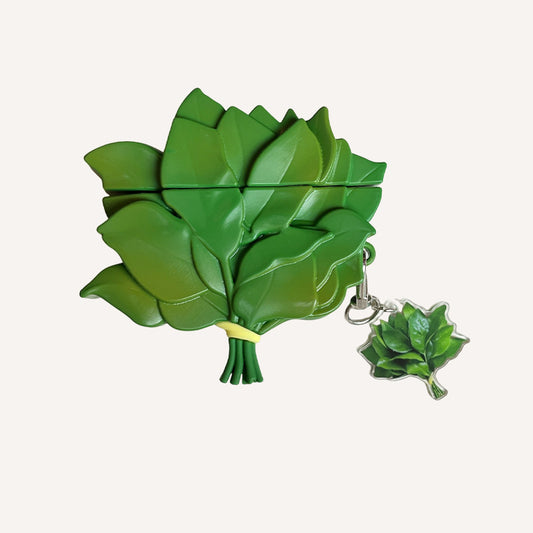 Silicone grapefruit leaf silicone earphone cover