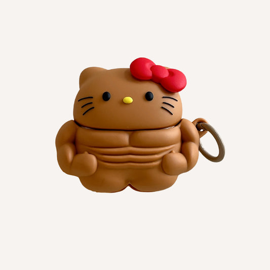 Muscle Kitty Silicone Earphone Cover